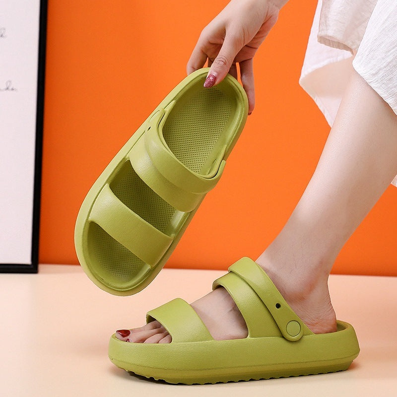 Adjustable Shoes For Women Men Sandals 3cm Thick Bottom Slippers Outdoor