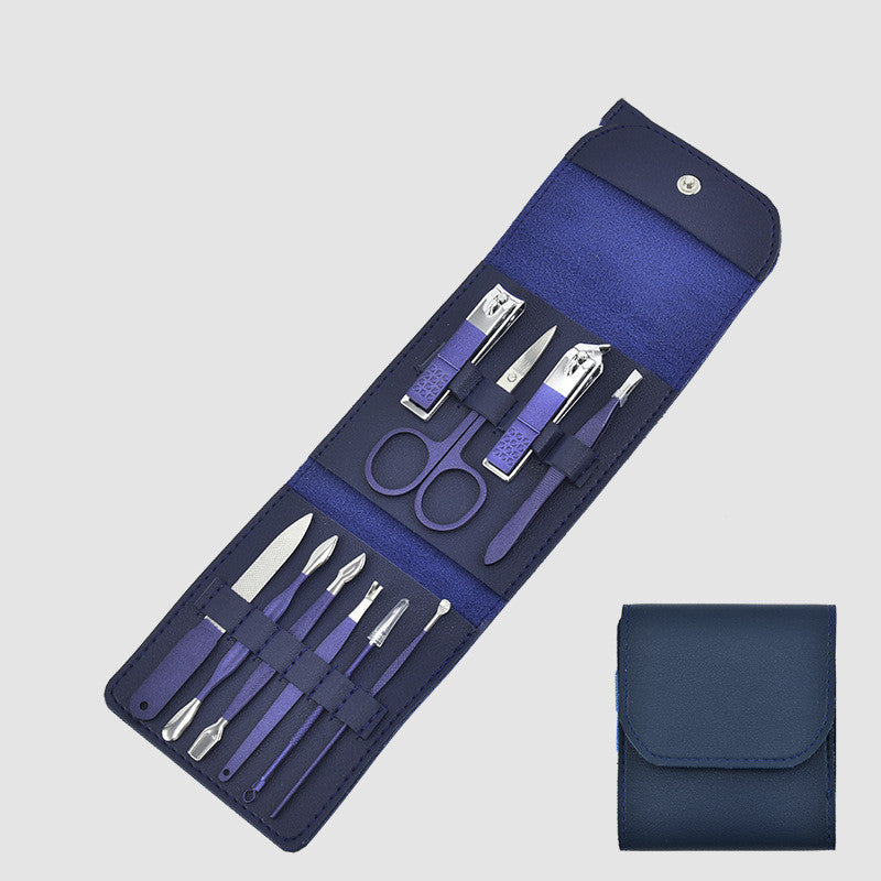 Stainless steel black nail clipper set