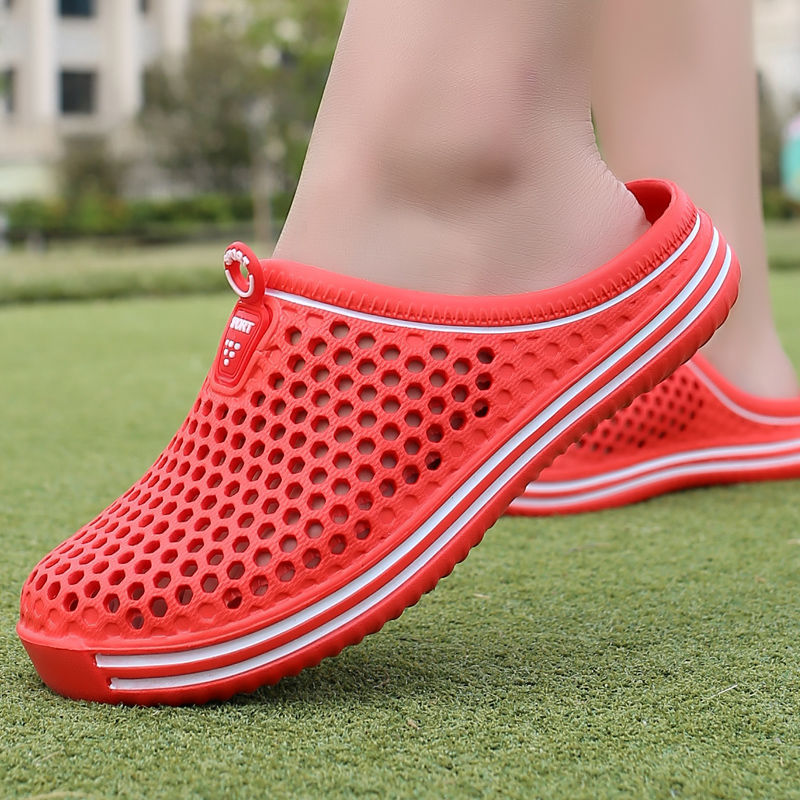 Casual Hole Shoes Half Slippers Summer Beach Shoes