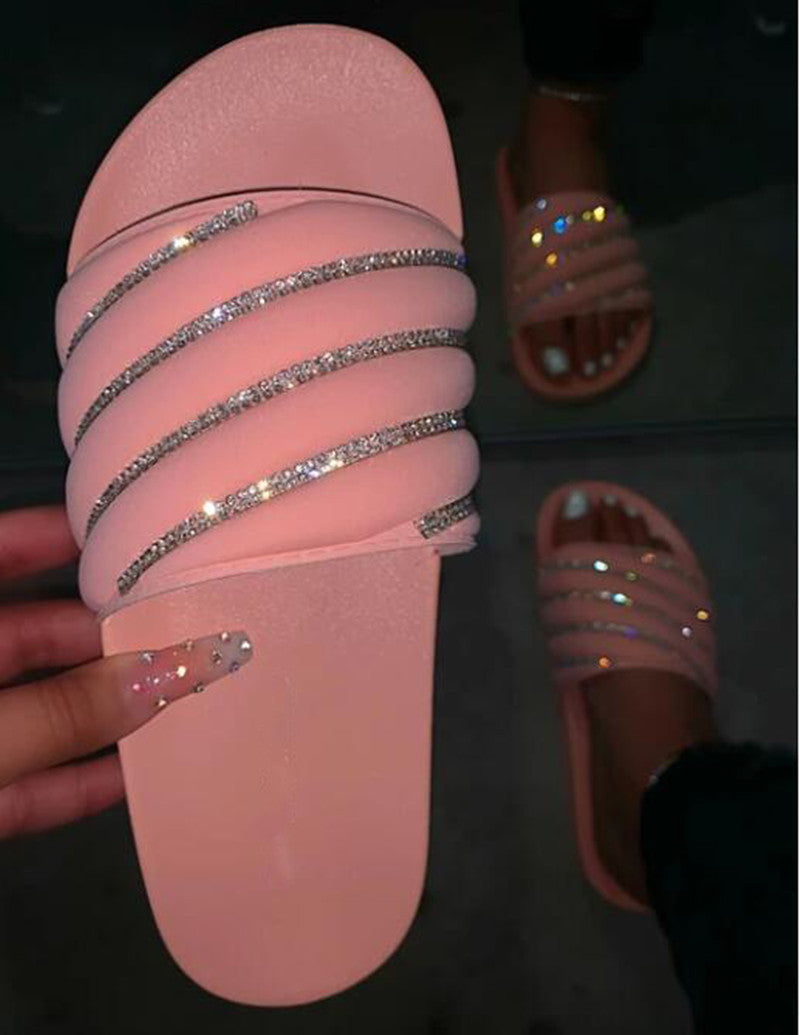 Sequin beach shoes sandals and slippers