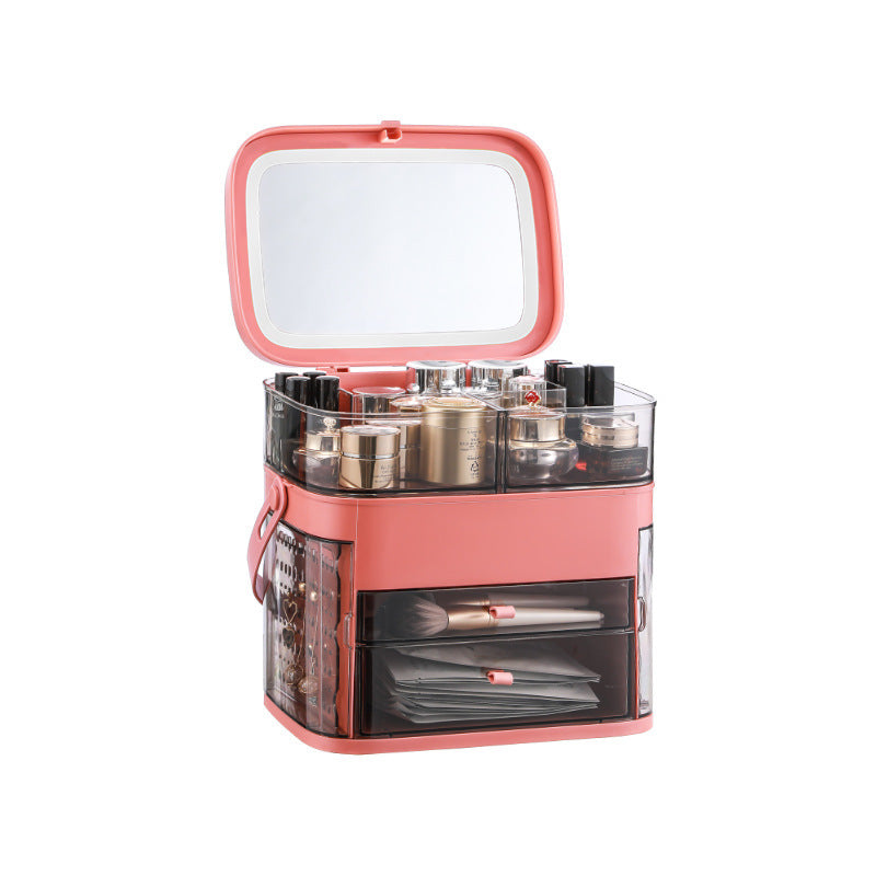 Cosmetic Storage Box, Net Celebrity Desktop, Large-Capacity Finishing Dressing Table