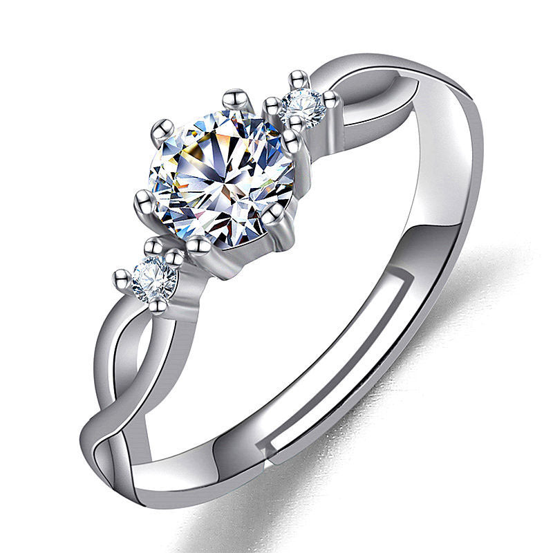 Female Ring Imitation Moissan Diamond Ring Female