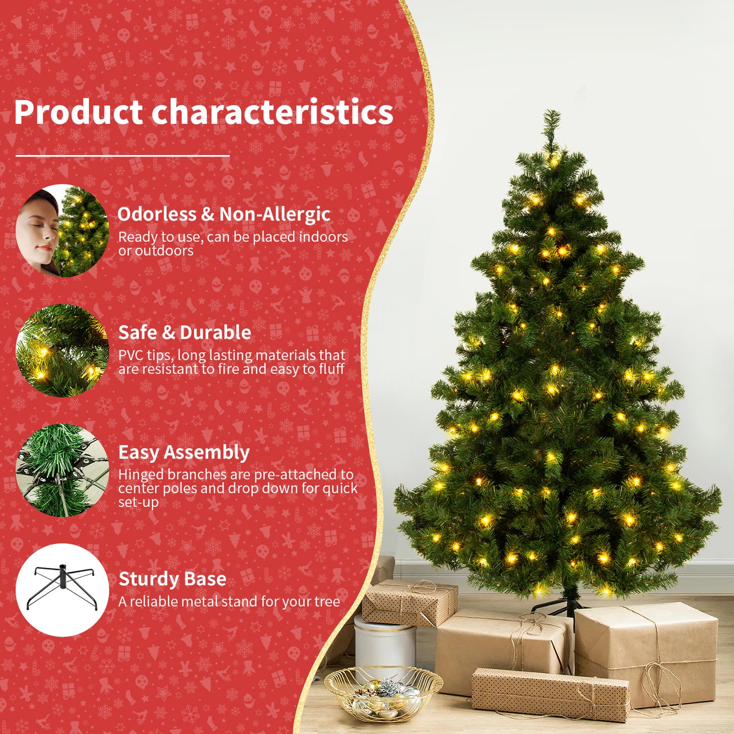 Christmas Tree PVC Artificial Snow Christmas Tree Mall Window Decoration Tree Cedar Christmas Tree Christmas Decoration Supplies