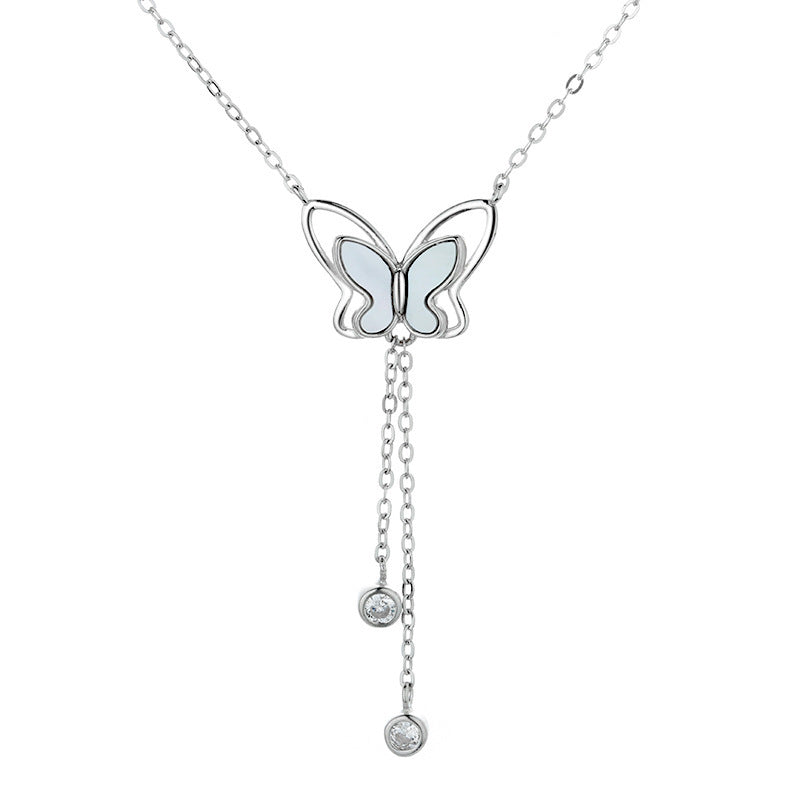 Female Butterfly Clavicle Pendant Necklace Fairy Jewelry Female