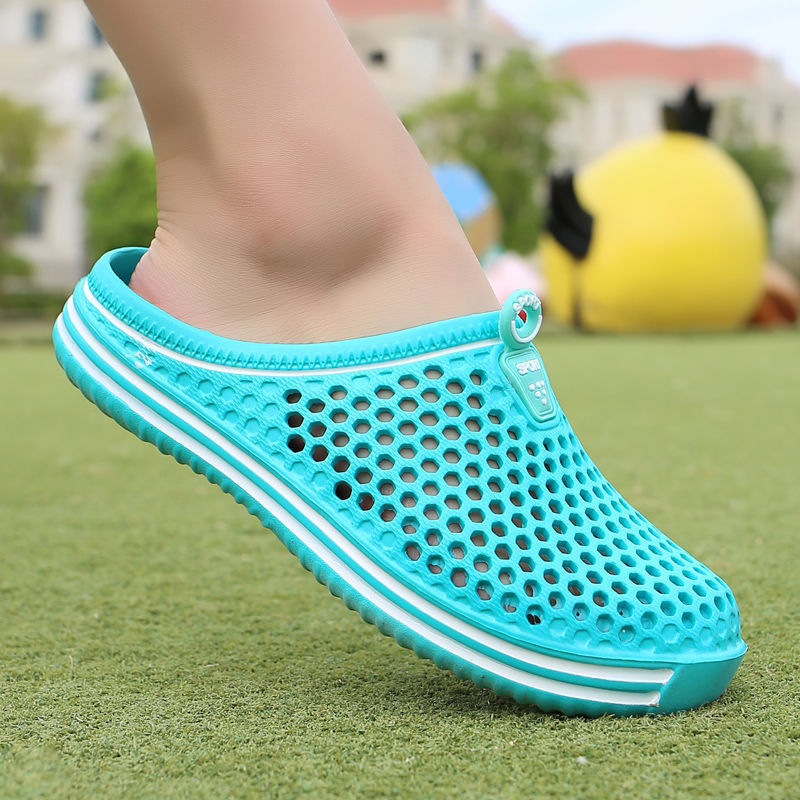 Casual Hole Shoes Half Slippers Summer Beach Shoes