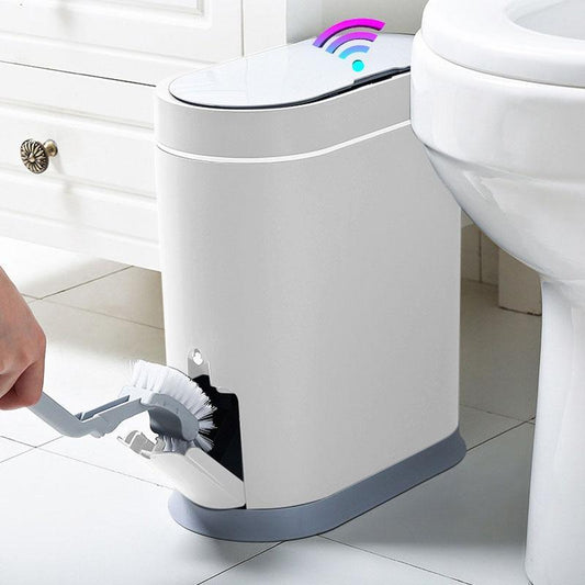 Toilet Toilet Brush Electric Smart Trash Can With Lid Sensor Waterproof