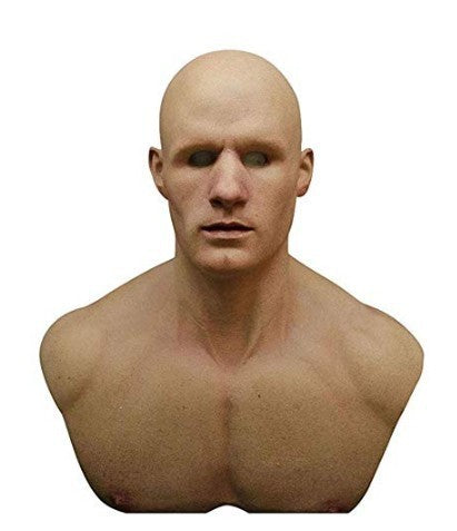 Old White Mask Bald Old Latex Headgear Halloween Cosplay Funny Props