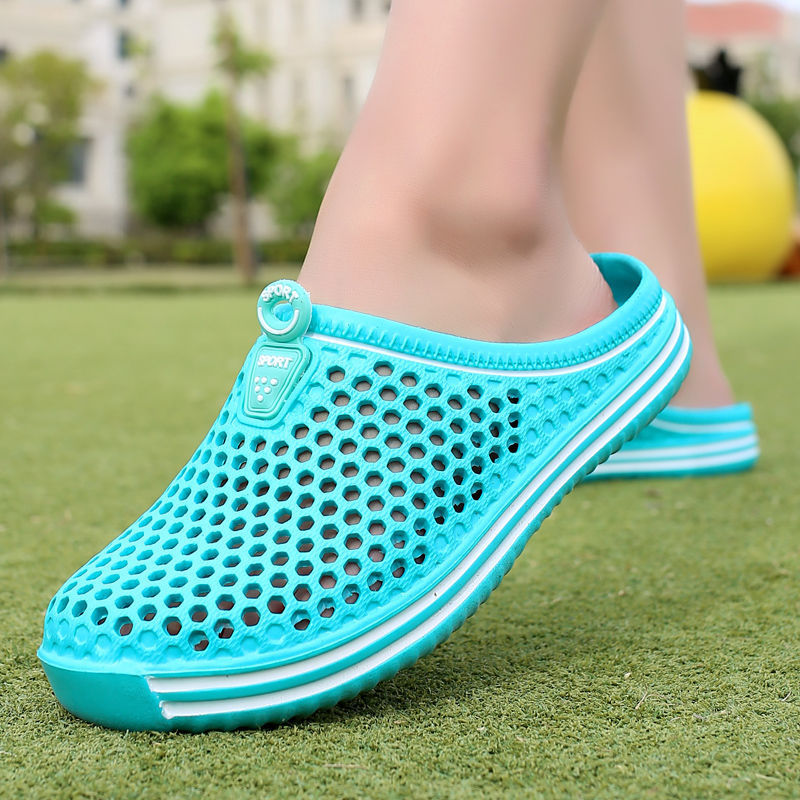 Casual Hole Shoes Half Slippers Summer Beach Shoes