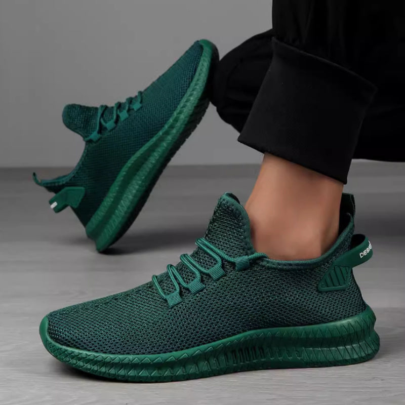 Summer Shoes Men's Sports Shoes Breathable Fly Woven Low Cut