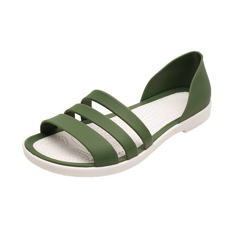 Sandals Fashion Open-toed Low-heel Student Flat Roman Shoes