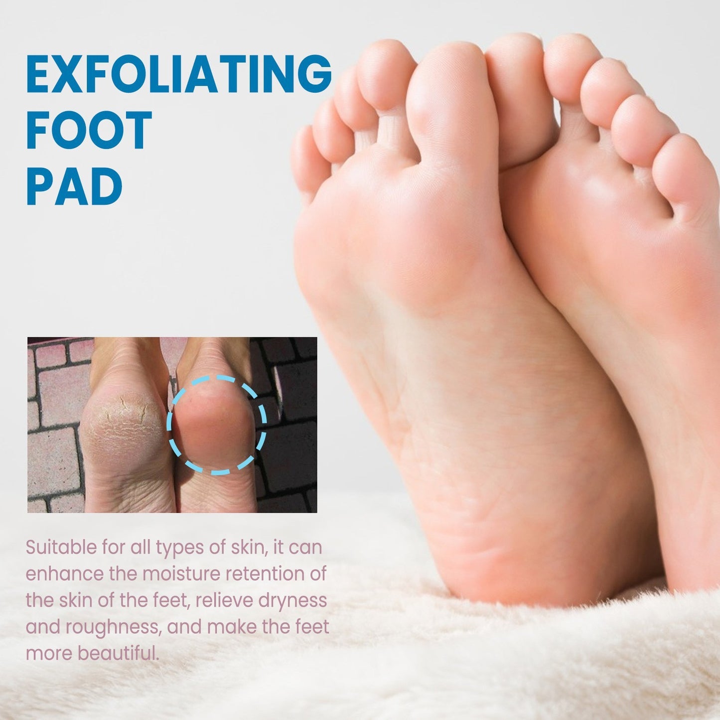 West&Montreal Exfoliating Foot Mask Foot Care Cleanses Keratin Calluses, Prevents Cracking, Moisturizes Foot Mask