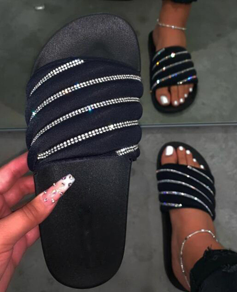 Sequin beach shoes sandals and slippers