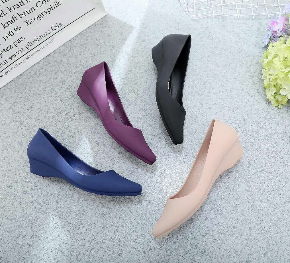 Women's Comfortable Soft Sole All-match Jelly Wedge Women's Shoes