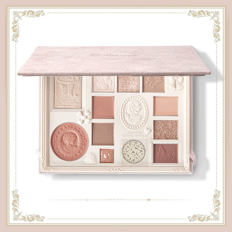 Embossed Eyeshadow Palette Blush Highlighter All-in-one Palette